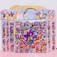 Autocollants 3D gonflés en feuille d'or double couche, personnages de dessins animés, réutilisables, pour scrapbooking et loisirs créatifs pour enfants, vente en gros