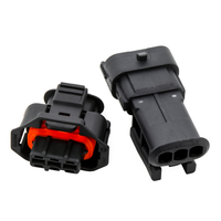 Connecteur Électrique Automobile 1928403968, Boîtier en Nylon, 3 Broches Mâle-Femelle, IP66, 12V