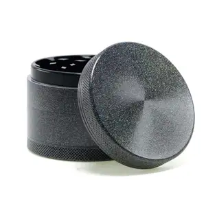 Molinillo de chispa de Metal y aluminio de 63mm, esmeriladora de tabaco brillante, accesorios para fumar, color negro y gris, suministros de Smokeshop al por mayor