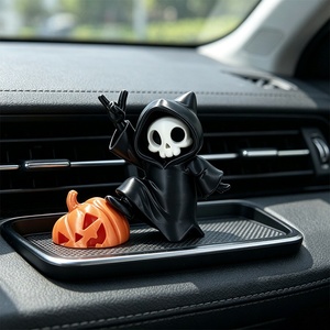 Modelo de Personaje del Grim Reaper Impreso en 3D en Acrílico, Decoración Creativa para Interiores de Auto y Hogar, Ideal para Halloween - Product Image 1