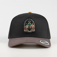 Casquette de sport unisexe 5 panneaux personnalisée en coton Oxford Dobby Dot Léopard, 3 couleurs, vente en gros, certifiée BSCI