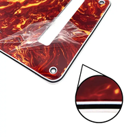 Plaque de tremolo en écaille de tortue rouge 4 plis, ressort de tremolo, cache-cavité, plaque arrière pour guitare électrique ST