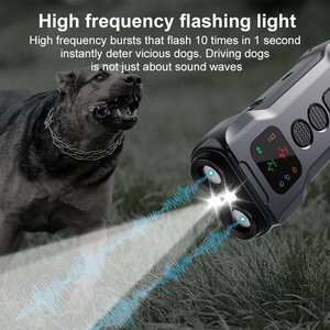 Dispositif d'entraînement pour chiens à ultrasons durable, répulsif anti-aboiement, mode lampe torche, chargement USB, usage professionnel, vente en gros - Product Image 5