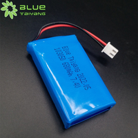 Paket Baterai Isi Ulang LP103050 yang Dapat Disesuaikan 7.4v 680mah Baterai 2s Lipo 7.4v 800mah Baterai Li Ion Lithium Polymer