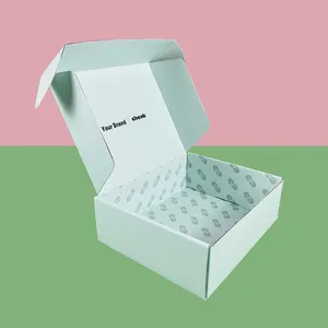 कस्टम मुद्रण यूवी कोटिंग नालीदार बॉक्स सलाम संबंधों बाल सामान पैकेजिंग कागज बॉक्स शिपिंग बक्से अपने खुद के लोगो के साथ