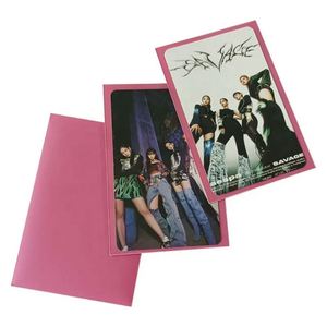 Pochettes en plastique Lomo PC 57x88mm avec fermeture à clip, design holographique arc-en-ciel personnalisé pour photocartes Kpop - Product Image 3