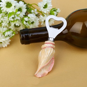 शादी के पक्ष में समुद्र तट समुद्र खोल शंख बीयर की बोतल सलामी बल्लेबाज राल + धातु पार्टी उपहार की आपूर्ति - Product Image 2