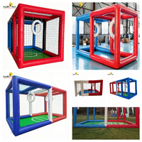 Grande cage gonflable extérieure pour drones, parcours d'obstacles de course, filet de protection robuste en PVC pour événements sportifs