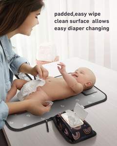 Échantillon gratuit, tapis à langer pour bébé de qualité supérieure, fabriqué sur mesure, durable, pour les voyages, avec logo - Product Image 4