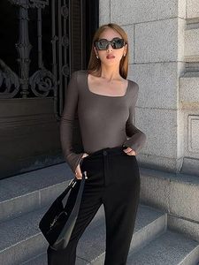 Tuta Sexy da <span class=keywords><strong>donna</strong></span> a maniche lunghe da <span class=keywords><strong>donna</strong></span> primavera autunno filo alto elastico per Yoga Leggings a triangolo <span class=keywords><strong>body</strong></span> aderente da <span class=keywords><strong>donna</strong></span> - Product Image 3