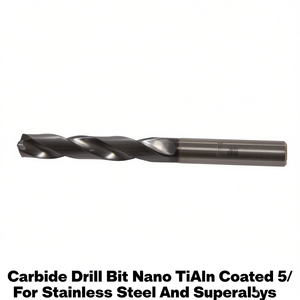Ttake Carbide Drill Bit Nano TiAlN Coated 5xD For Stainless Steel And Superalloys - Product Image 2