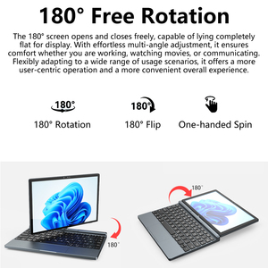 Tablette PC 10,1 pouces I3 16 Go, grande batterie, Windows 11, écran tactile capacitif, ordinateur portable 2 en 1 pour l'école, le bureau, les affaires - Product Image 3