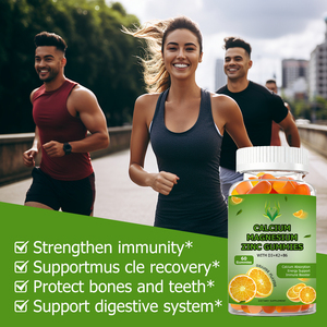Private Label OEM Calcium Magnesium Zinc Gummies Dietary <b>Supplement</b> Promote Strengthen Immunity and Support DIgestive System - Product Image 4