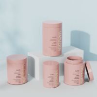 Bouteille en verre vide brillante de luxe personnalisée de 150 ml, 180 ml, 250 ml pour compléments alimentaires, forme cylindrique, emballage pour comprimés et capsules