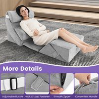 7 Stück Orthopädisches Bett Keil-Speicher-Schaum-Kissen einstellbar Anti-Schnarren Sodbrennen Säure-Reflux Gerd Schlaf-Dreieck-Sitz-Kissen