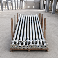 Étai métallique réglable galvanisé robuste pour support de coffrage en béton