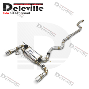 Silenciador controlado por Válvula de tubo de escape Catback de acero inoxidable OBM 304 pulido para <span class=keywords><strong>BMW</strong></span> B58 F30 340/340i F36 personalización - Product Image 6