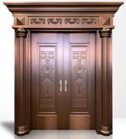 Portail de villa GUCI personnalisé en acier inoxydable, style moderne du milieu du siècle, couleur cuivre, laiton, bronze, sécurité antivol pour entrée principale