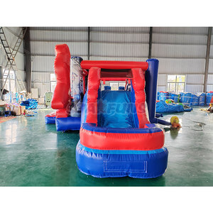 <span class=keywords><strong>Castillo</strong></span> Inflable Comercial de Spider-Man con Tobogán, Brincolín, Tobogán Acuático Inflable de Spider-Man para Niños - Product Image 4