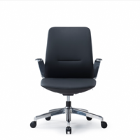 Chaise de bureau pivotante ergonomique en cuir de luxe moderne, neuve, directement de l'usine, pour usage domestique et professionnel