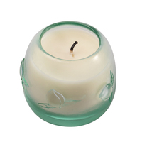 Artfamily Handgemaakte Luxe Huisdecoratie Perzik Fruit Thema Kristallen Glazen Kaarsenhouder Kerst Valentijnsdag Collectie Cadeau