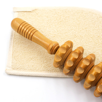 Bâton de massage en bois de lotus naturel, masseur corporel pour tissus profonds, outil de récupération musculaire pour le dos, les jambes, les pieds, SPA, thérapie de bien-être