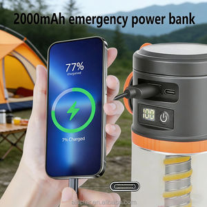 Factory Direct Portable LED Camping <b>Lantern</b> Flashlight COB <b>Solar</b> USB Battery <b>Powered</b> Outdoor Home Emergency Hurricane Power IP65 - Product Image 3