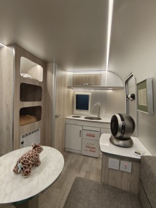 Mini-<span class=keywords><strong>caravane</strong></span> <span class=keywords><strong>vintage</strong></span> en aluminium avec salle de bain et cuisine indépendantes, <span class=keywords><strong>caravane</strong></span> de voyage légère pour le camping - Product Image 3