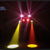 Kit d'éclairage DJ portable, système d'éclairage de scène avec projecteur PAR à tête mobile, lumière à effet stroboscopique DMX512 pour fête, club, événement
