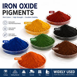 Pigmento de óxido de hierro Óxido de hierro Rojo/Amarillo/Negro/Verde/<span class=keywords><strong>Azul</strong></span> para productos de plástico de caucho de cemento de ladrillo de hormigón - Product Image 3