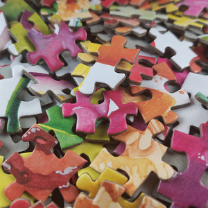 Tùy chỉnh 1000 mảnh ghép hình đầy màu sắc câu đố giáo dục phim hoạt hình đồ chơi tuyệt vời Interlock tái chế giấy ghép hình câu đố cho người lớn - Product Image 3