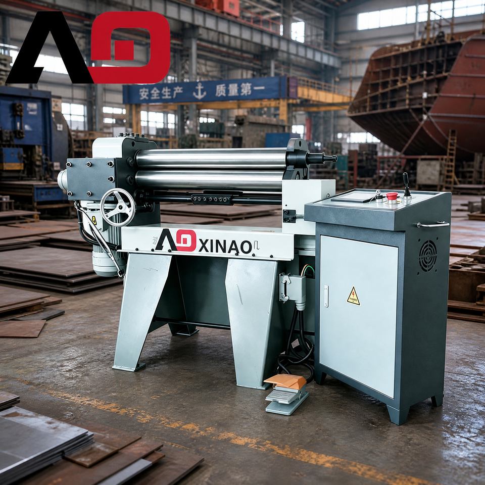 Three-Roller Plate Bending Machine for Carbon Steel and Stainless Steel ...