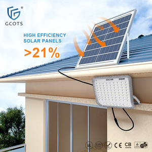 200W 300W Outdoor Solar <b>Flood</b> <b>Light</b> 3000lm High Lumen & 30AH Capacity IP65 Waterproof for Plaza Road, Park Lighting - Product Image 1