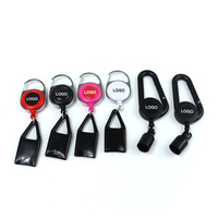 Porte-clés rétractables en plastique personnalisés avec votre LOGO, populaires, avec boucle extensible, pour briquet, tabac, vente en gros Beyoulabs