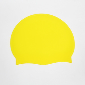 Gorro de natación de silicona de color sólido, unisex, con protección para los oídos, gorro de natación para adultos - Product Image 2