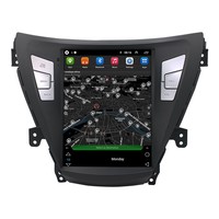 Autoradio multimédia avec navigation GPS Android de style Tesla de 9,7 pouces, CarPlay sans fil, pour Hyundai Elantra 2012~2016