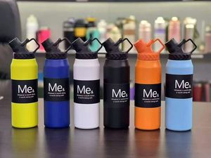 Grande tasse de sport en acier inoxydable 304, 750 ml, 950 ml, thermos à double paroi isolé sous vide avec poignée - Product Image 1