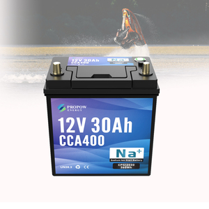 แบตเตอรี่สตาร์ท Propow สำหรับมอเตอร์ไซค์ เจ็ทสกี เรือตกปลา 400 โซเดียมไอออน 12V 30Ah - Product Image 2