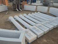 Nouvelles Colonnes Rondes en Granit et Marbre, Modèle 2026, Piliers Romains Carrés Sculptés dans la Pierre pour l'Aménagement Extérieur de Maisons et Villas