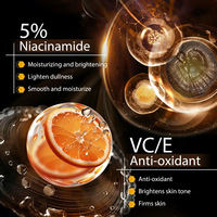 Crème Hydratante Anti-Âge pour le Visage, Éclaircissante à la Niacinamide, Profonde aux Capsules de Vitamine C en Gel