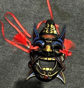 Masques d'opéra Nuo peints à la main, art culturel traditionnel chinois, costume <span class=keywords><strong>de</strong></span> jeu <span class=keywords><strong>de</strong></span> rôle, masque intégral, décoration murale, masque suspendu - Product Image 6