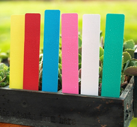 Label Tanaman Kebun Berlapis Plastik Warna-warni Modern, Penanda Persemaian untuk Bibit, Bunga, Herbal, dan Tanaman Pot