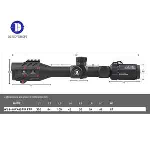 Mira Telescópica Táctica Discovery OPT Scopes Optics <span class=keywords><strong>HS</strong></span> 4-16*44SFIR para Caza a Larga Distancia de Alta Resistencia a los Golpes - Product Image 2