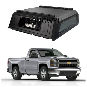Cubierta de Camioneta Resistente al Agua y al Óxido, de Aleación de Aluminio, para <span class=keywords><strong>Chevy</strong></span> Silverado F150, Cabina Simple, Plataforma de 6.5 Pies - Product Image 2
