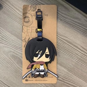 Etiqueta de Equipaje de PVC Suave de Alta Calidad con Diseño de Anime AOT Titan <span class=keywords><strong>Shingeki</strong></span>, 4 Colores, para Decoración de Mochilas y Maletas - Product Image 3