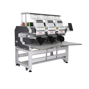 Máquina de bordar industrial, computarizada, multiaguja, <span class=keywords><strong>3</strong></span> cabezales, estilo Brother/YUNFU, para la industria textil y de prendas de vestir - Product Image 1