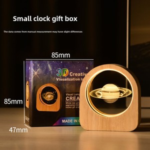 Boule de cristal <span class=keywords><strong>3D</strong></span> gravée en interne Base lumineuse en bois Veilleuse Ornements de bureau créatifs Cross-Border K9 Factory Direct - Product Image 2
