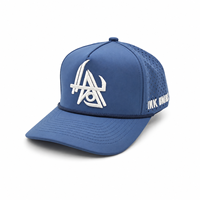 Gorra de Golf Impermeable de Cinco Paneles, con Perforaciones Cortadas a Láser, Logotipo Bordado en 3D, Malla Transpirable de Secado Rápido, Unisex, para Deportes al Aire Libre