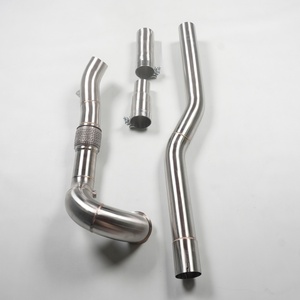Custom SS304 Exhaust Downpipe for Audi S3 2015-2019 2.0T Premium Exhaust Pipes for Enhanced Power and Fuel Economy - Product Image 2