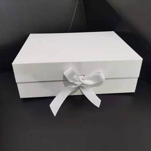 Custom Logo Luxury Rigid Cardboard Gift <b>Boxes</b> Folding Magnetic Packaging Paper Box for Shoes Clothing Gifts with Ribbon - Product Image 4